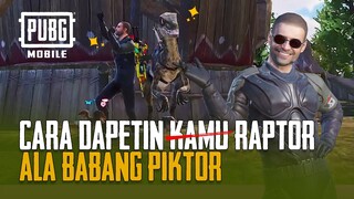 PUBG MOBILE | Cara mendapatkan Velociraptor