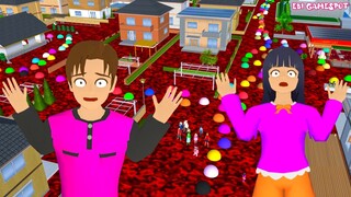 Yuta Mio Obby Parkour Di Lava Panas Sampe Sepatu Bolong 😱😭 Sakura School Simulator @Ebi Gamespot