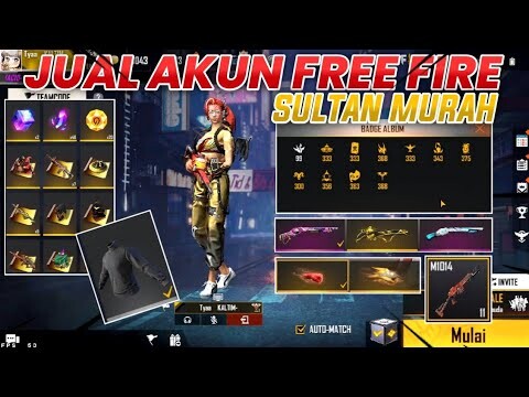 JUAL AKUN FREE FIRE SULTAN MURAH(AKUN CEWEK) - PART 96