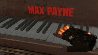 Bermain piano memainkan lagu tema Max Payne di "Alyx"