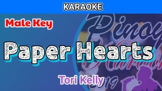 Paper Hearts by Tori Kelly (Karaoke : Male Key)