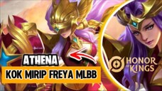 ATHENA MIRIP DENGAN FREYA MOBILE LEGENDS 😁 HIGHLIGHT #HONOROFKINGS