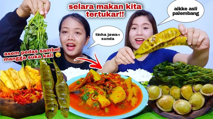 MAKAN ASEM PEDAS KEPALA TENGGIRI SAMBEL MANGGA REBUSAN LALAPAN  MENTAH JENGKOL MUDA PETE GORENG