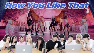 韩国AB舞团观看BLACKPINK《How You Like That》MV的reaction视频