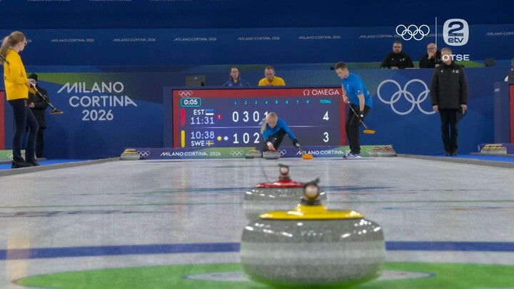 OM 2026 - 5. veebruar | 20:00 | Segapaaride kurling: Eesti – Rootsi
