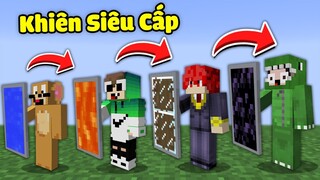 Minecraft Bedwars, Sở Hữu Khiên Rìu Kim Cương Siêu Cấp 1 Vs 4 Troll Noob Team