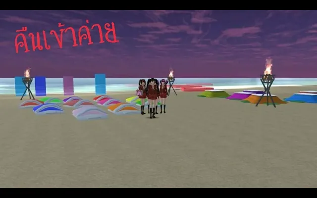 Short film ~sakura school simulator คืนหลอนๆวันเข้าค่าย การ์ตูนผี