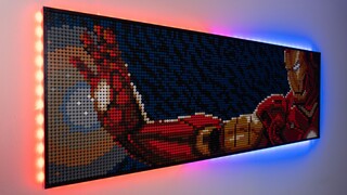 Được thực hiện bởi Owen | Một trong những bức tranh nghệ thuật LEGO Người Sắt (LEGO Iron Man ART) nổ