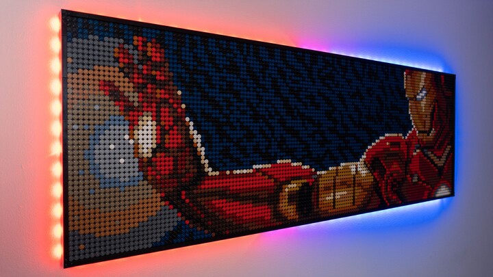 Dibuat oleh Owen |. Salah satu lukisan seni LEGO Iron Man (LEGO Iron Man ART) di Internet!!!