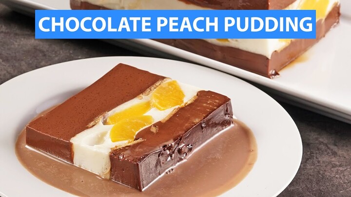 PUDING COKELAT PERSIK YANG LEMBUT MENYEGARKAN #CaraMembuat