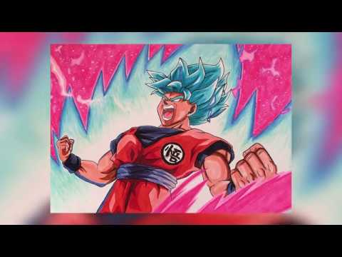 Drawing Goku Kaioken x10!! Speed Drawing - Bilibili