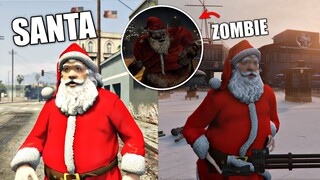 SANTA !!! วันนี้ข้าจะเเจกของขวัญให้เด็กๆ (เเถมเป็นซอมบี้)  - [GTA V เอ๋อเหรอ ]