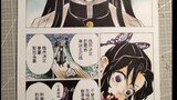 Manga copying video of Kochou Shinobu in Demon Slayer