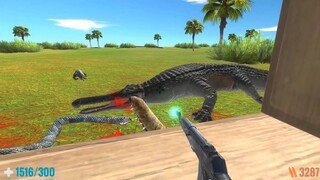 Survive in The Poisonlands with Reptiles. FPS Perspective! Animal Revolt Battle Simulator