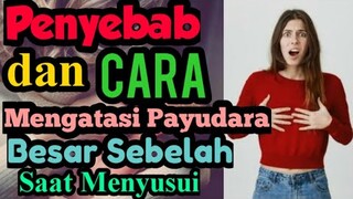 PENYEBAB DAN 3 CARA MENGATASI PAYUDARA BESAR SEBELAH SAAT MENYUSUI