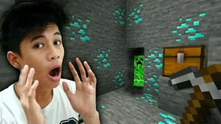 FINDING DIAMONDS IN MINECRAFT | Mcpe Gameplay Part 3