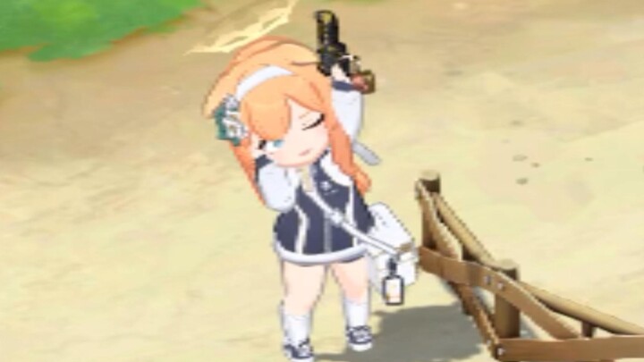 Even in battle, you’re just so cute!