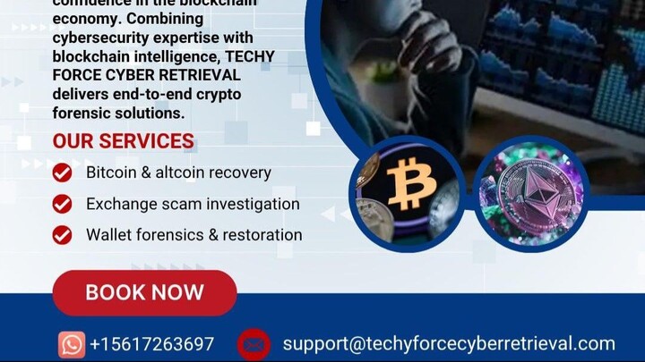 THE BEST, MOST LEGIT, TOP VERIFIED, CRYPTO RECOVERY COMPANY VISIT TECHY FORCE CYBER RETRIEVAL