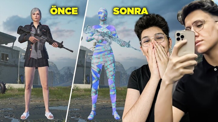 SASUKE'NİN HESABINI FULLEDİM!! - PUBG MOBİLE