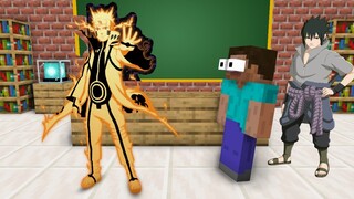 Monster School : NARUTO JUTSU CHALLENGE - Minecraft Animation