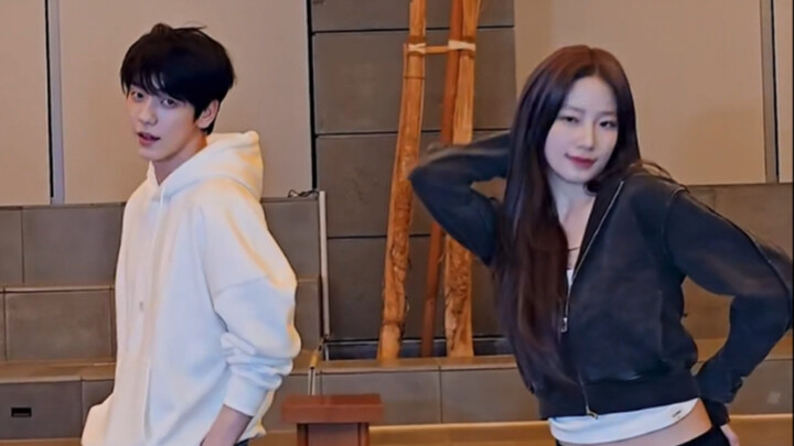 淡颜系的合体 崔秀彬女团舞再加1  lesserafim新曲hot 舞蹈挑战with中村一叶