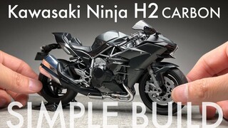 【模型】放松解压：拼装田宫1/12川崎忍者H2 CARBON摩托车模型 | 作者：kota scale model