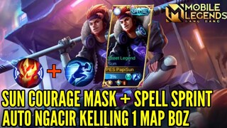 KEKUATAN SUN COURAGE MASK TAMBAH SPELL SPRINT BISA KELILING SAMPE 1 MAP BOZ