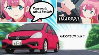 Kirisu sensei ngedrift pake Honda Jazz ke sekolah