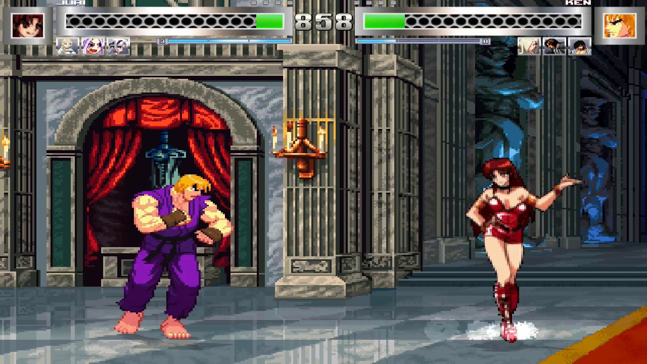 MUGEN KOF：Vatista~ Team VS Saiki~ Team - Bilibili