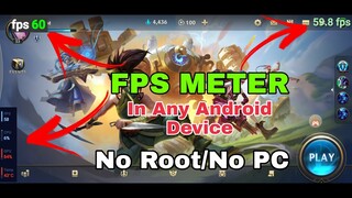 How to See FPS METER in Any Android Device