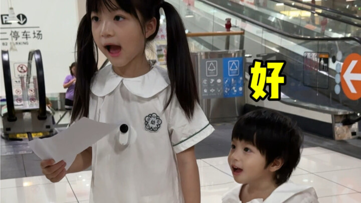 First-person view of them shopping at the supermarket