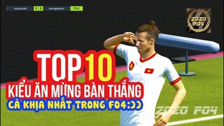 Top 10 cách ăn mừng bàn thắng cà khịa nhất trong FO4 phiên bản update 2020