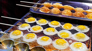 ซีอาน (จีน) Street Food - เสียบไม้ไข่นกกระทา