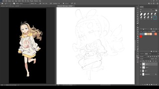 1449 - Kurumi / Lycoris Recoil / #LycorisRecoil / Sketch 1-5