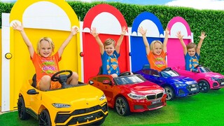 Car Garage Adventure with Chris - Learn colors for kids