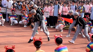 การแสดงของ IKUN ในวิทยาเขตโรงเรียนมัธยมปลาย Shaoxing