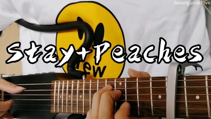 [Fingerstyle Guitar] Justin Bieber - Stay + Peaches