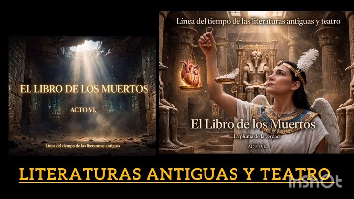 El libro de los muertos. literatura antigua y teatro. historia de la humanidad a través del teatro.