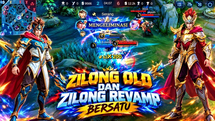 Ketika Zilong Old Dan Zilong Revamp Bersatu | MLBB MOBILE LEGEND