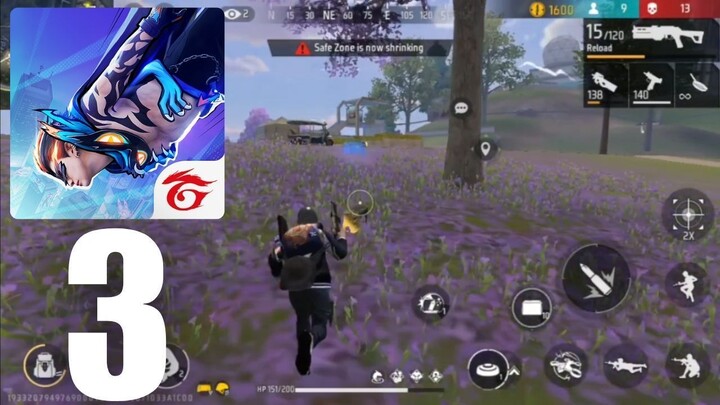 Free Fire MAX Part 3 : Done 16 Kills Solo + Ammo Got Over (Android/iOS Gameplay Walkthrough)