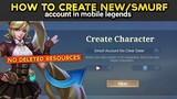 HOW TO CREATE NEW/SMURF ACCOUNT IN MOBILE LEGENDS | STEP BY STEP TUTORIAL