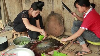 Rau Cải Hấp Với Thịt lợn | Món Ăn Dân Dã  Của Bà Con Dân Tộc Thái  |  Dân Tộc Tây Bắc