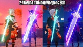 This NPC Help You to Change Kazuha & Beidou Weapons Skin - Genshin Impact 2.7 Guide