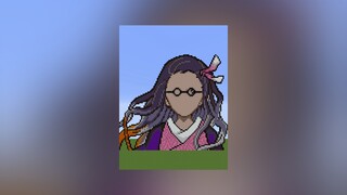 demonslayer  minecraft  kimetsu_no_yaiba  鬼滅の刃  竈門禰豆子  描いてみた  yoasobi  夜に駆ける  マイクラミュージック　YouTubeでも見れます
