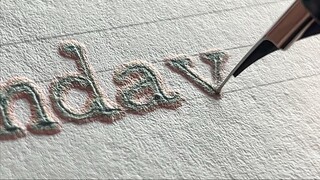 Ồ, chữ viết tay của tôi nhiều lông quá.