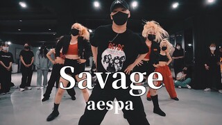 这力度谁可了？aespa《Savage》|MOODDOK编舞【LJ Dance】