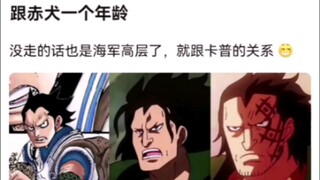 跟赤犬一个年龄。海贼王！