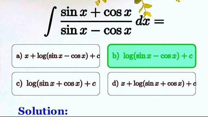 Can You Solve This Integral in 5 Seconds? 🧠⚡ | Calculus Trick