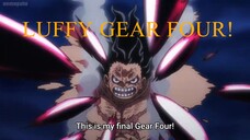 Luffy Gear 4 Full Transformation - Episode 1069 Transformation with English Subtitle