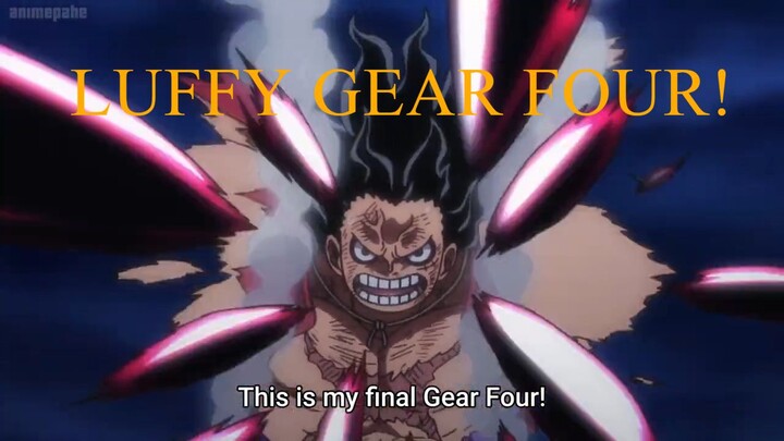 Luffy Gear 4 Full Transformation - Episode 1069 Transformation with English Subtitle